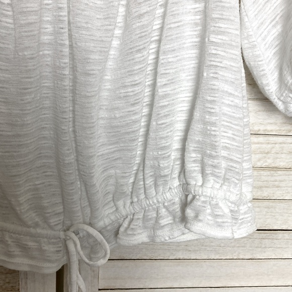 Free People Dorothy Puff-Sleeve Cropped Top. Size Large - Picture 6 of 12